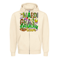 Sandshell Mardi Gras drinking team Zipper Hoodie - HowdyJamesFarm
