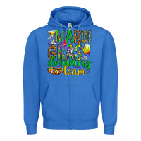 True Royal Mardi Gras drinking team Zipper Hoodie - HowdyJamesFarm