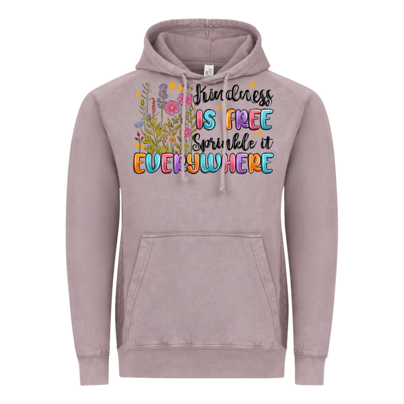 Kindness Is Free Sprinkle It Everywhere Vintage Hoodie by MaliasSmallBusiness | Teevron
