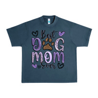 Midnight Navy best dog mom ever Urban Heavy Tee - MaliasSmallBusiness