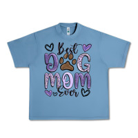 Pebble Blue best dog mom ever Urban Heavy Tee - MaliasSmallBusiness