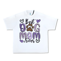 White best dog mom ever Urban Heavy Tee - MaliasSmallBusiness