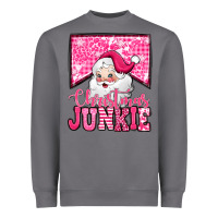 Storm pink Christmas junkie Santa Claus Heavyweight Sweatshirt - Jasminsmagicworld