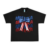 Black america ribbon Urban Heavy Tee - JahusDesignShop