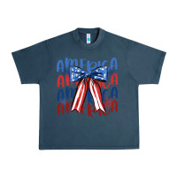 Midnight Navy america ribbon Urban Heavy Tee - JahusDesignShop