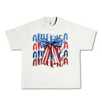 Pistachio america ribbon Urban Heavy Tee - JahusDesignShop