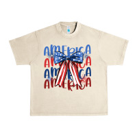 Sandshell america ribbon Urban Heavy Tee - JahusDesignShop