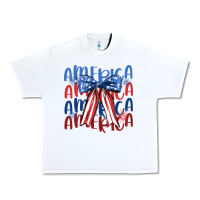 White america ribbon Urban Heavy Tee - JahusDesignShop