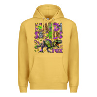 Antique Gold Mardi Saurus Rex Premium Hoodie - HowdyJamesFarm