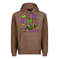 Chestnut Mardi Saurus Rex Premium Hoodie - HowdyJamesFarm