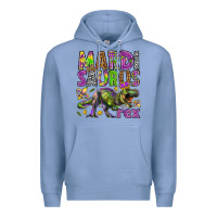 Colony Blue Mardi Saurus Rex Premium Hoodie - HowdyJamesFarm