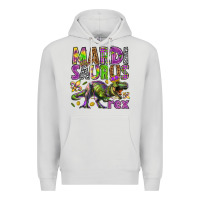 Dove Grey Mardi Saurus Rex Premium Hoodie - HowdyJamesFarm