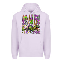 Lilac Mardi Saurus Rex Premium Hoodie - HowdyJamesFarm