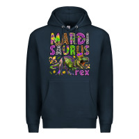 Navy Mardi Saurus Rex Premium Hoodie - HowdyJamesFarm