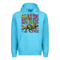 Ocean Blue Mardi Saurus Rex Premium Hoodie - HowdyJamesFarm