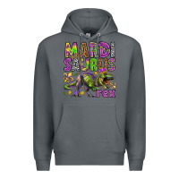Rock Mardi Saurus Rex Premium Hoodie - HowdyJamesFarm