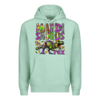Seafoam Mardi Saurus Rex Premium Hoodie - HowdyJamesFarm