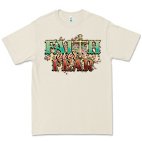 Bone faith over fear cross Premium Tee - NancyCooperArtShop
