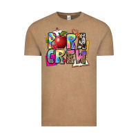 Vintage Coffee para crew Vintage Tee - NancyCooperArtShop