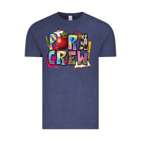 Vintage Denim para crew Vintage Tee - NancyCooperArtShop