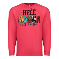 Cardinal The Only Hell my Momma Ever Raised Premium Sweatshirt - CowCowDesign