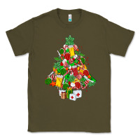 Army Green nurse christmas tree Classic Tee - MaliasSmallBusiness