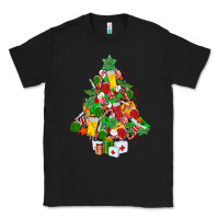 Black nurse christmas tree Classic Tee - MaliasSmallBusiness