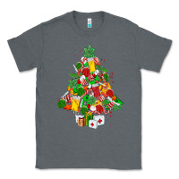 Charcoal Heather nurse christmas tree Classic Tee - MaliasSmallBusiness
