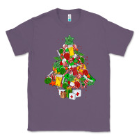 Lavender nurse christmas tree Classic Tee - MaliasSmallBusiness