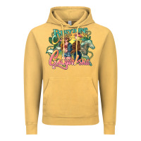 Vintage Mustard busy doing cowgirl Vintage Hoodie - NancyCooperArtShop