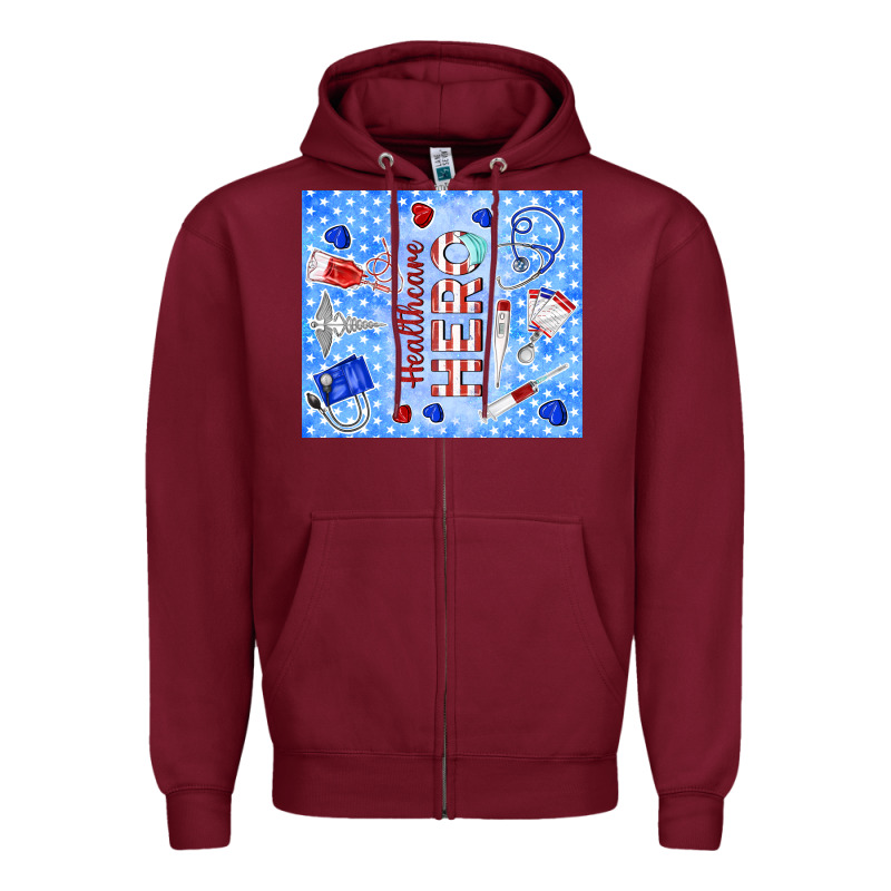 Healthcare Hero Zipper Hoodie by TumblerDesignByShophia | Teevron