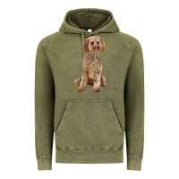 Vintage Olive cockapoo Vintage Hoodie - RanaPortraitStore