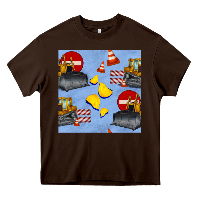 Bulldozer Seamles Pattern Heavy Core Tee by BundleAndBundleShop | Teevron
