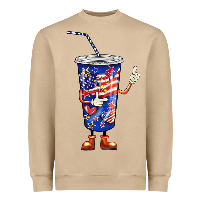 4th Of July Coca Heavyweight Sweatshirt by BarkalooDesign | Teevron