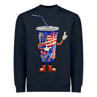 Navy 4th of july coca Heavyweight Sweatshirt - BarkalooDesign