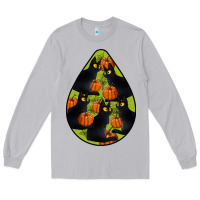 Moon Dust Black Cat Halloween Teardrop Long Sleeve Tee - LillyAllenDesigns