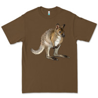 Cacao Hand Drawn Wallaby Animal Premium Tee - LillyAllenDesigns