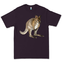 Plum Hand Drawn Wallaby Animal Premium Tee - LillyAllenDesigns