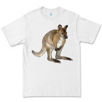 White Hand Drawn Wallaby Animal Premium Tee - LillyAllenDesigns