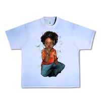 Grape Ice afro black boy Urban Heavy Tee - NancyCooperArtShop