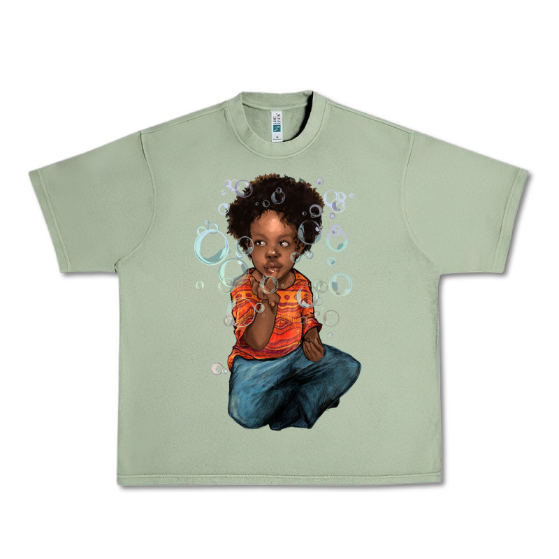 Afro Black Boy Urban Heavy Tee by NancyCooperArtShop | Teevron
