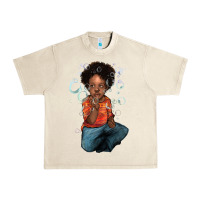 Sandshell afro black boy Urban Heavy Tee - NancyCooperArtShop