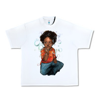 White afro black boy Urban Heavy Tee - NancyCooperArtShop