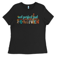 Black not perfect just forgiven Ladies Tee - Artiststas