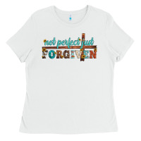 White not perfect just forgiven Ladies Tee - Artiststas