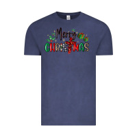 Vintage Denim faith cross merry christmas Vintage Tee - MaliasSmallBusiness