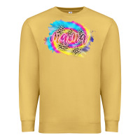 Antique Gold Mama Tie dye Leopard Premium Sweatshirt - CowCowDesign