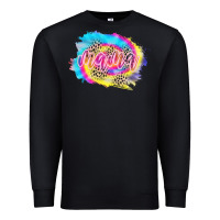 Black Mama Tie dye Leopard Premium Sweatshirt - CowCowDesign
