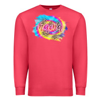 Cardinal Mama Tie dye Leopard Premium Sweatshirt - CowCowDesign