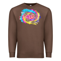 Chestnut Mama Tie dye Leopard Premium Sweatshirt - CowCowDesign